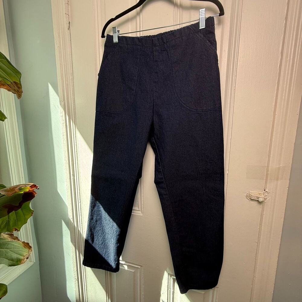 Denim & Co. Elastic Waist Crop Jeans Womens Medium Petite NWOT